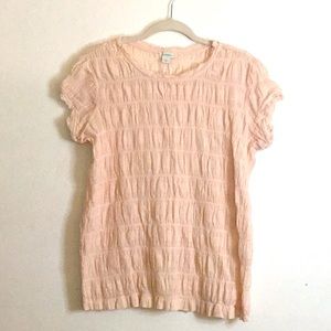 Sundance pink/peach cotton short sleeve top
